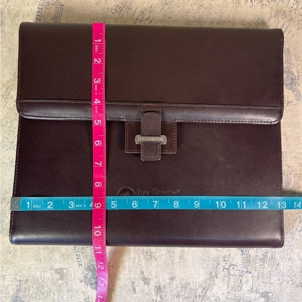 Cutter & Buck American Classic Leather Tri Fold Executive Portfolio Padfolio